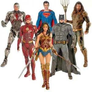 Justice League Artfx Wonder Woman Cyborg Flash action